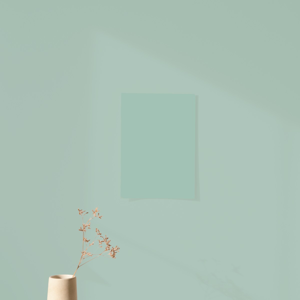 Relaxing Green Color Chart Sample