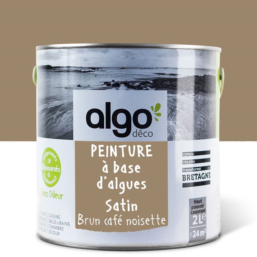 Peinture écologique Algo - Brun café noisette