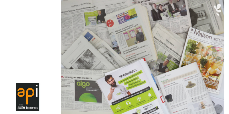 20/10/2020 - API AVEC OUEST FRANCE ENTREPRISE  - " Algo Paint lance une peinture extérieure à base de coquilles de Saint-Jacques "