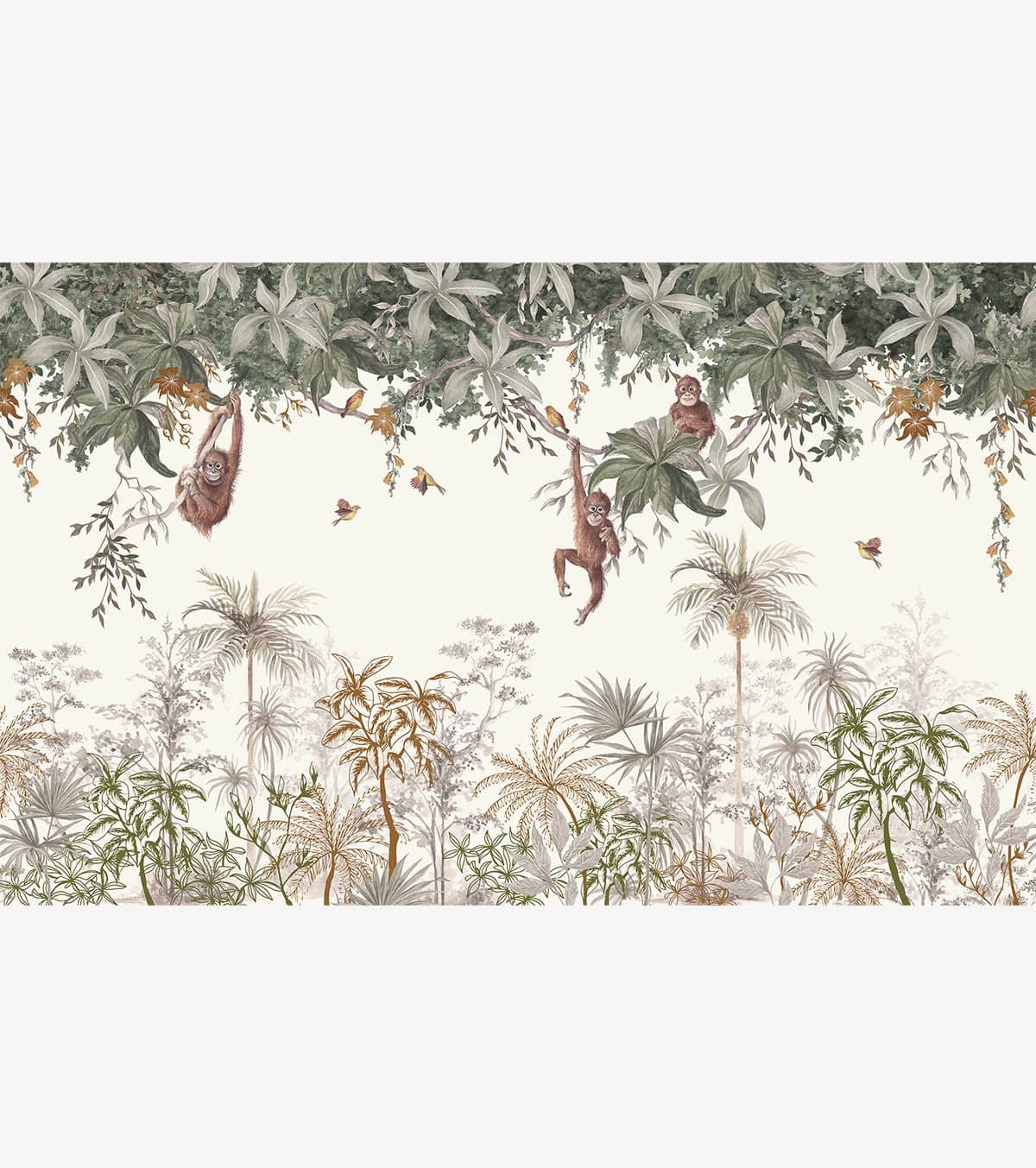 UTAN - Papier peint panoramique - Les singes