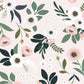 WONDERLAND - Papier peint enfant - Motif fleurs d'anémones