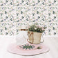 WONDERLAND - Papier peint enfant - Motif fleurs d'anémones