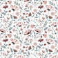 OCEAN FIELD - Papier peint enfant - Motif fleurs de l'océan