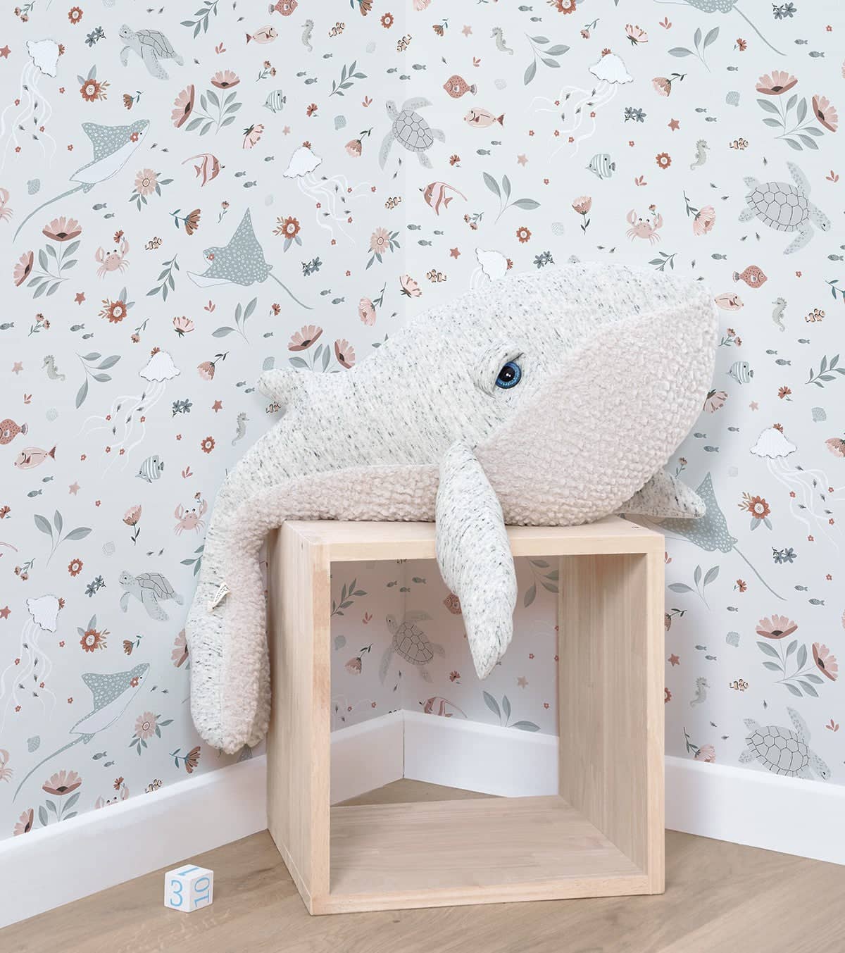 OCEAN FIELD - Papier peint enfant - Motif animaux de l'océan