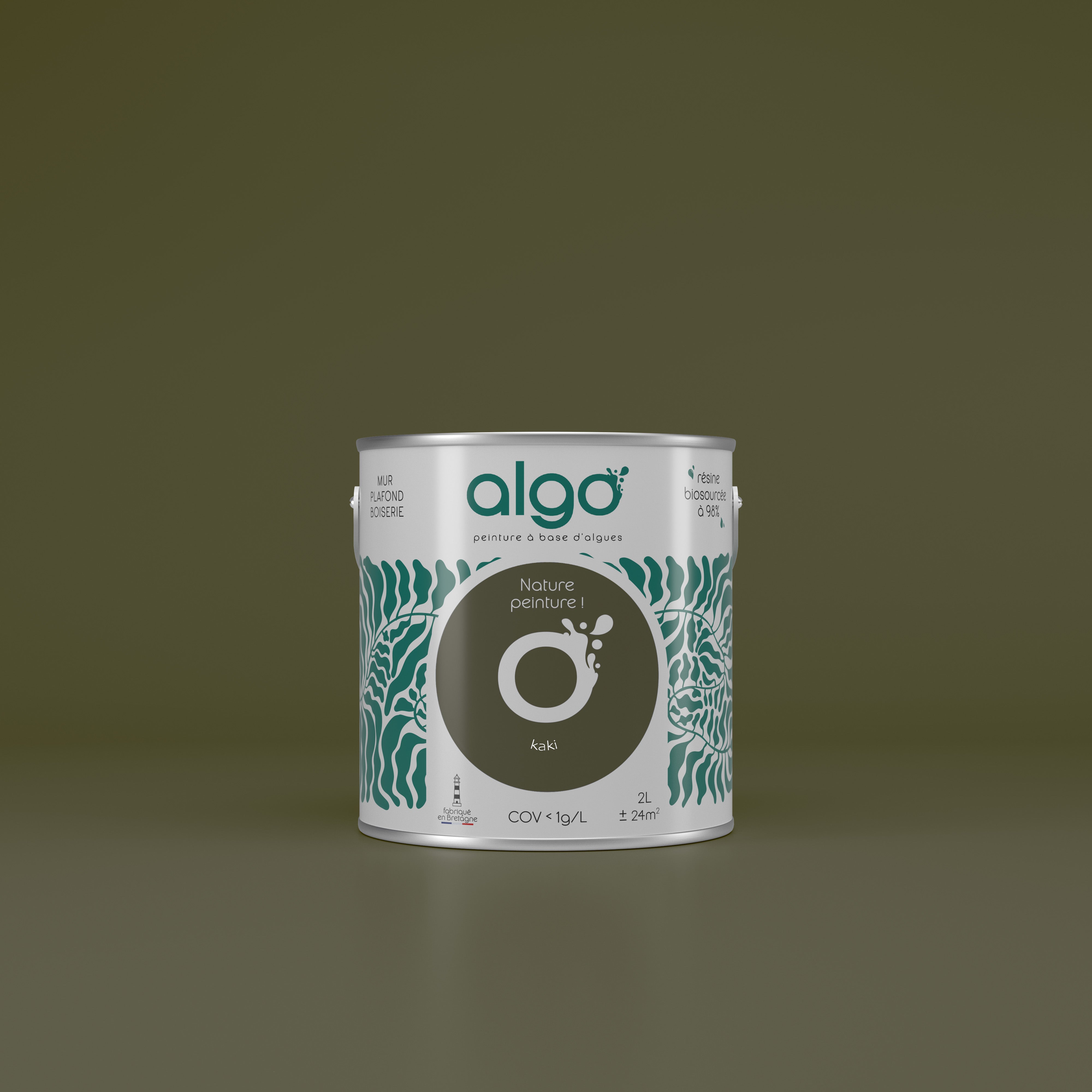 Peinture écologique Algo - Kaki polopolo
