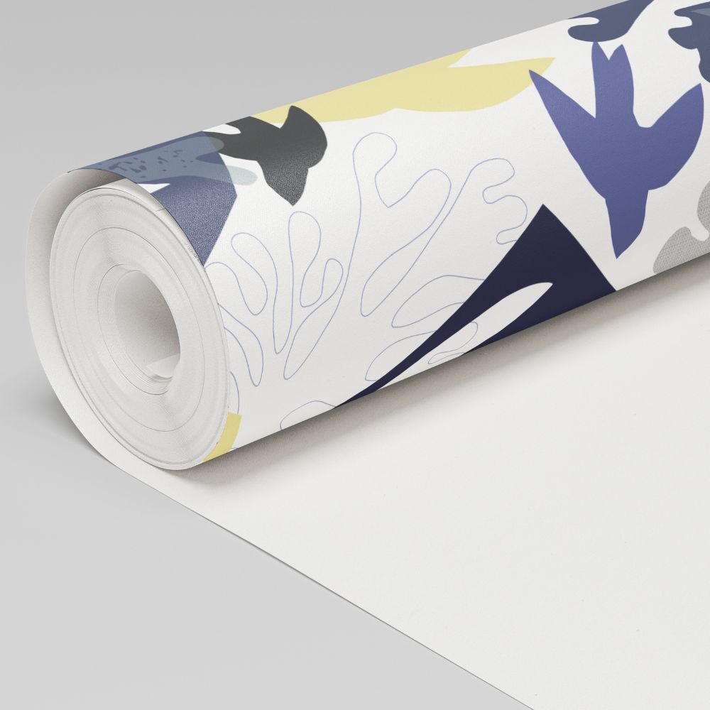 Algo "Like Matisse" Wallpaper - Atlantic Blue