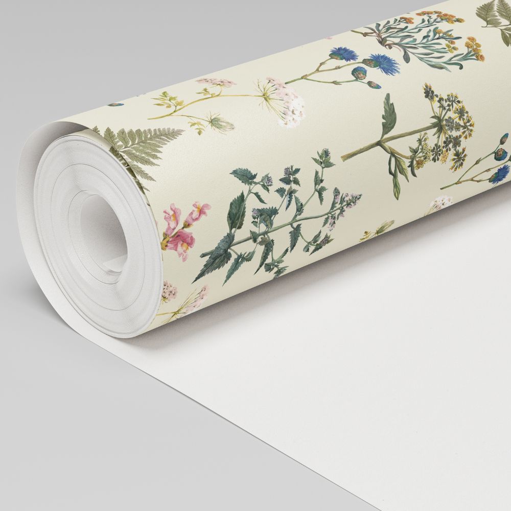 Algo "Royal Botany" Wallpaper - 5 strips - Beluga White