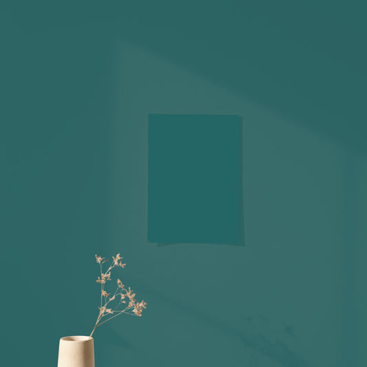 Peacock Green Color Chart Sample