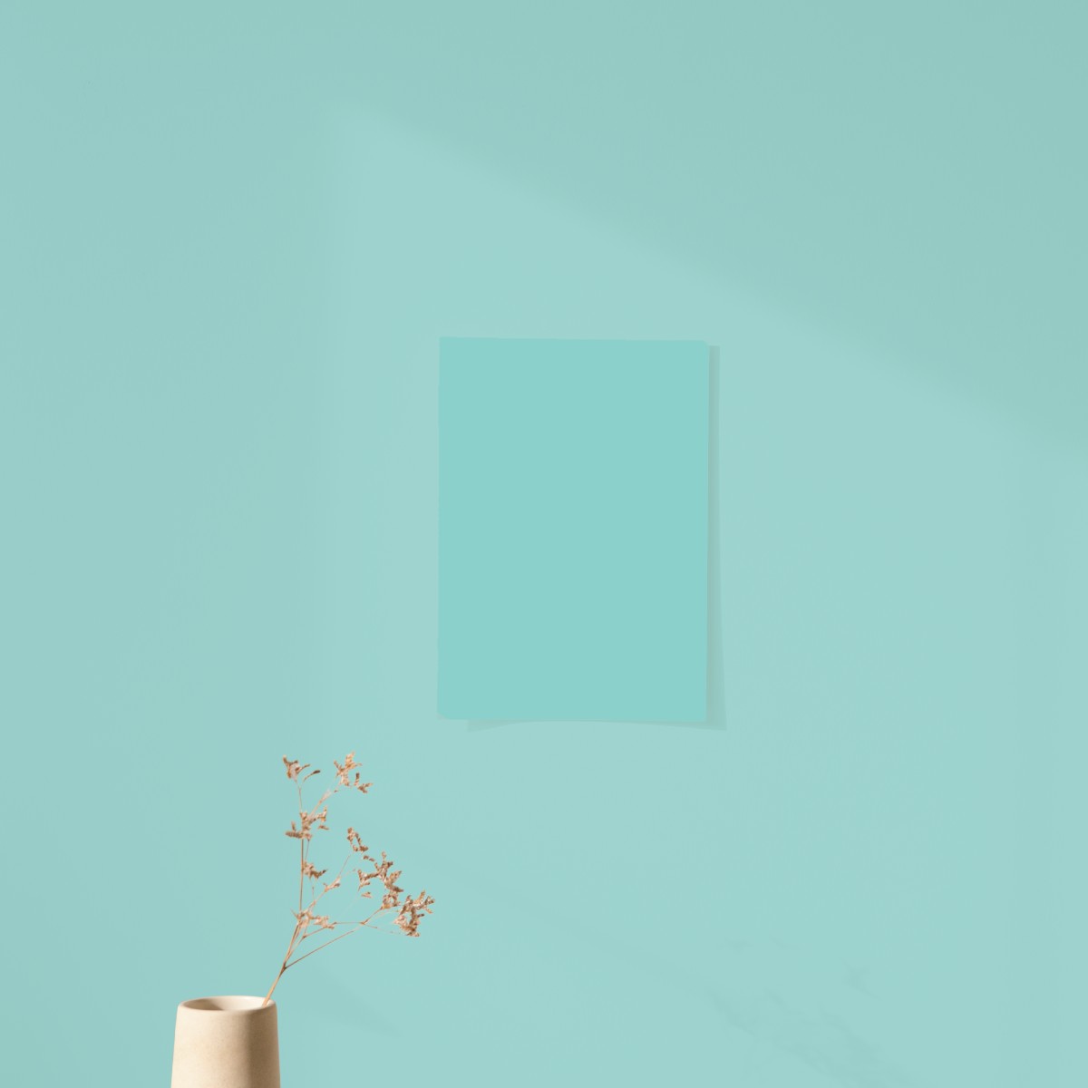 Playful Blue Green Color Chart Sample