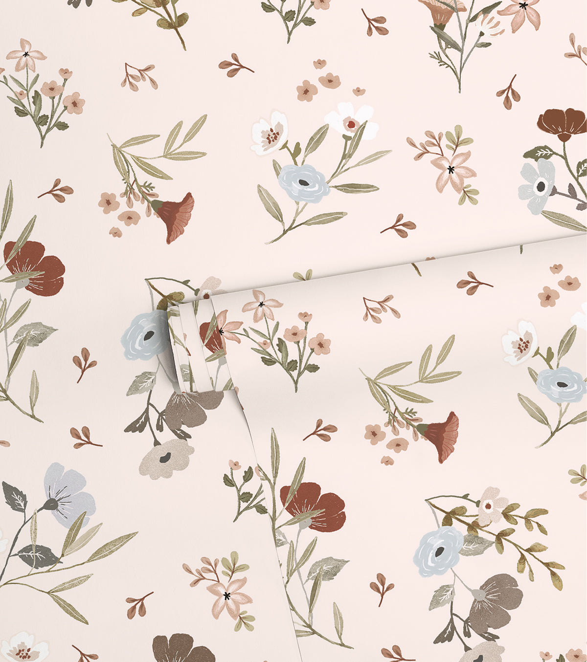 LILYDALE - Papier peint enfant - Motif floral doux et délicat