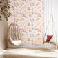 ALYSSE - Papier peint fleurs et oiseaux