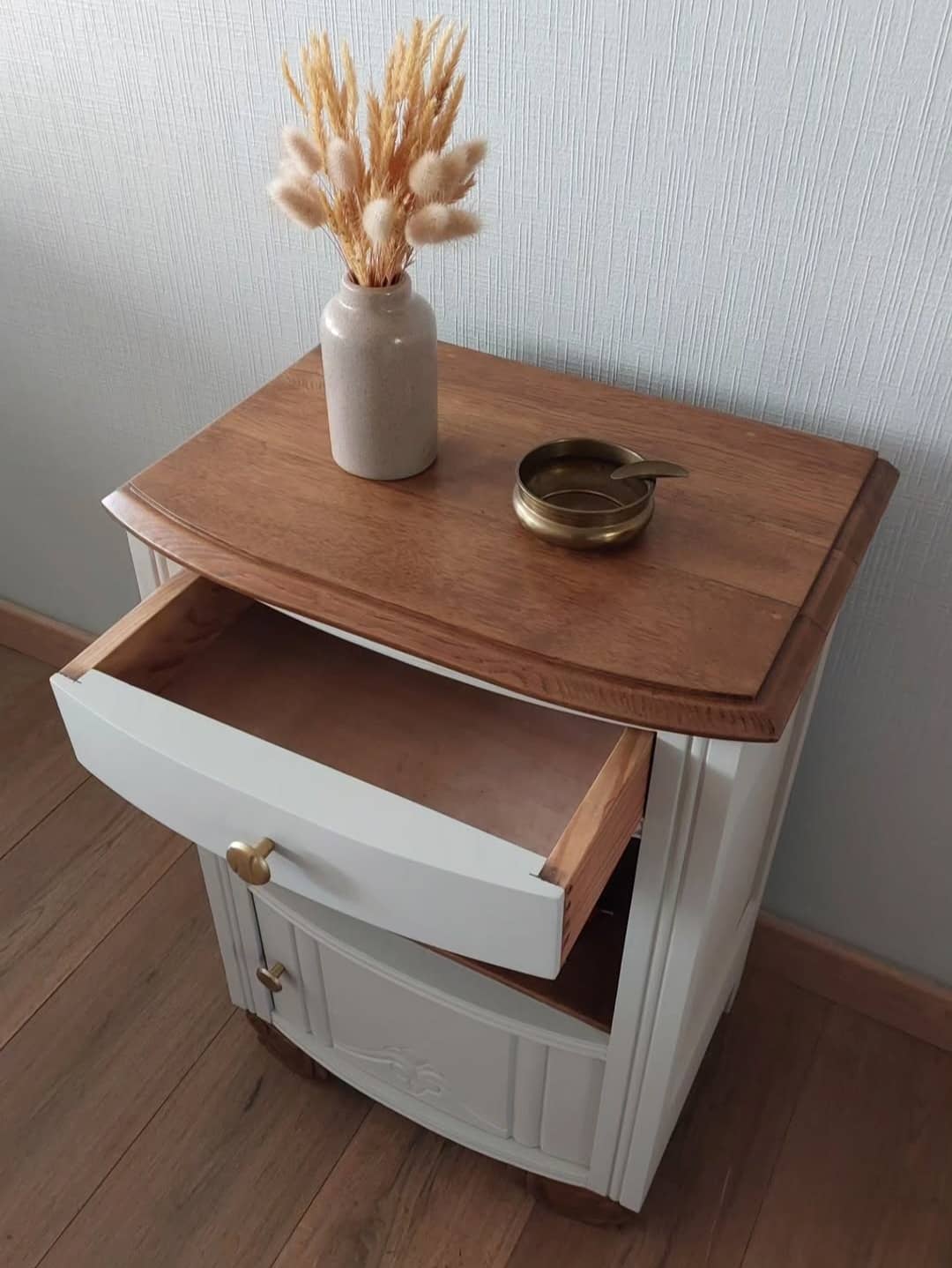 Chevet Art Déco en chêne massif