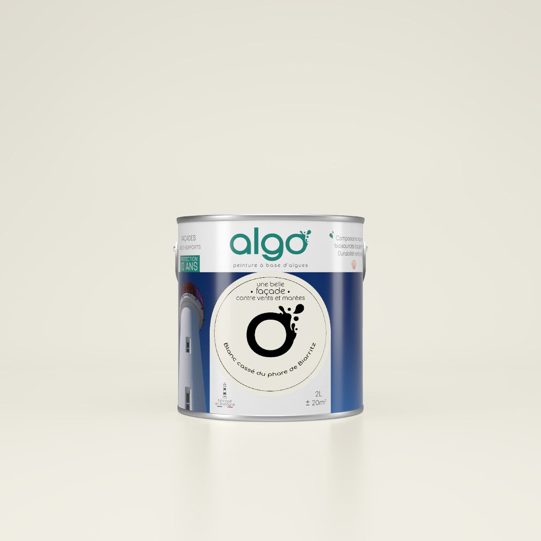 Exterior facade paint Blanche Algo - based on scallops Off-white from the Biarritz Lighthouse