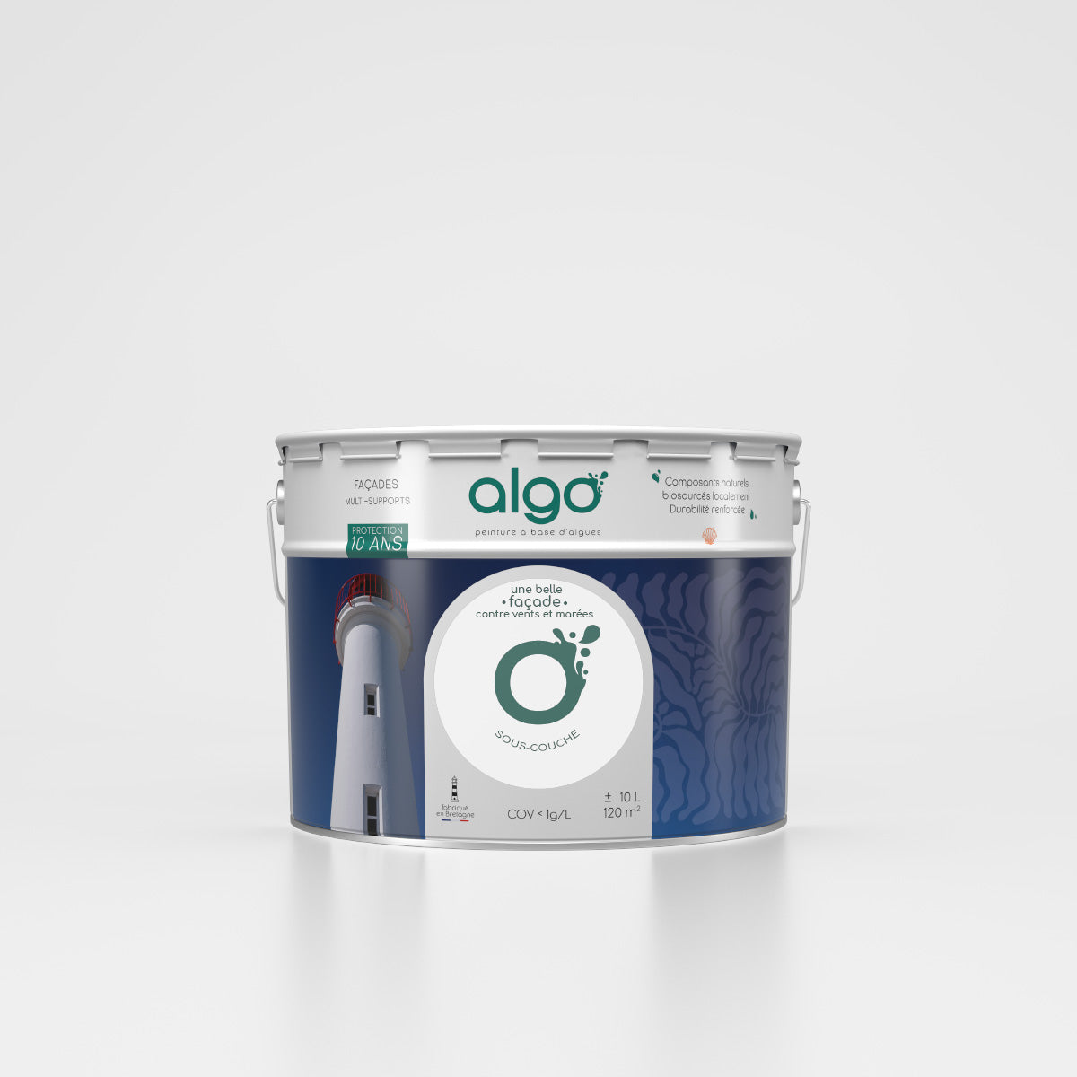 Algo White exterior facade undercoat - made from scallop shells
