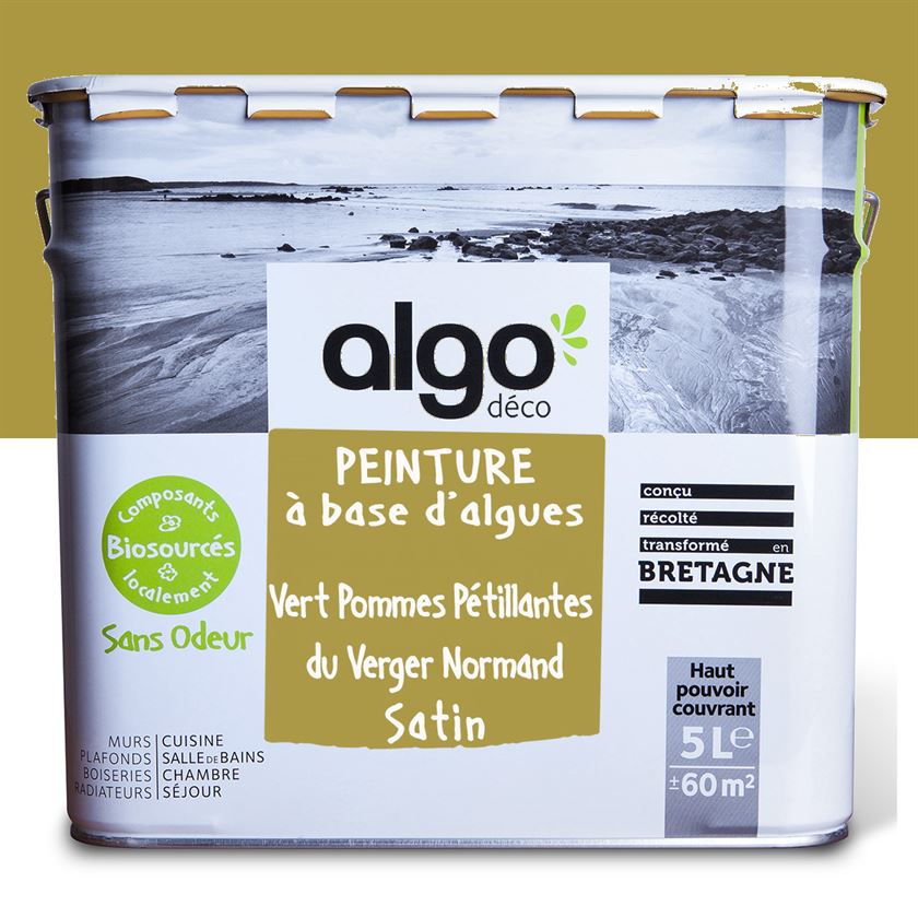 Algo Eco-Friendly Paint - Sparkling Apple Green from the Normandy Orchard